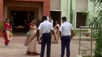 Students Frisked Before Entering Exam Hall