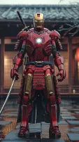 AI-Envisions Marvel Superheroes Transformed Into Samurai Attire 