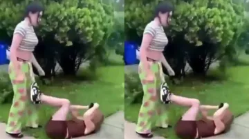 Angry girl punches, beats up woman for 'sleeping' with her boyfriend 