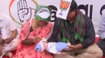 After BJP-BJD wedding show, Congress holds sarcastic ‘Anna Prasanna’ rituals for ‘their newborns of 