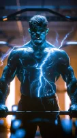 AI-Envisions Marvel Superheroes Performing Reverse Curl Exercise In Gym Settings