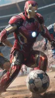 Iron Man, Star-Lord, Groot, Spider-Man Playing Football In AI-Imagined Scene