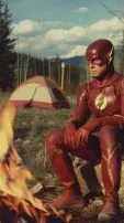 AI Envisions Superheroes' Forest Camping Trip Looks