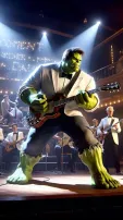 AI Imagined Hulk Performing Unbelievable Activities