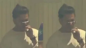 Superstar Shah Rukh Khan spotted ‘smoking’ during KKR vs SRH IPL match – Watch