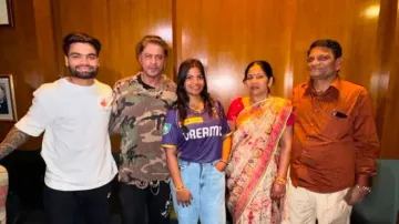 Rinku singh with SRK and his family