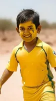 AI-Imagines Virat Kohli, MS Dhoni, Hardik Pandya, Shubman Gill In Kid Avatars Playing Holi