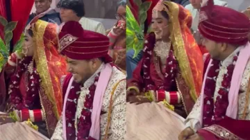 Groom's friends spark laughter