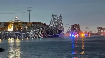 Baltimore bridge collapses after rammed by ship; 'mass casualties' feared