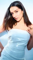 Shraddha Kapoor's Glamorous Look In Sky Blue Sleeveless Gown Photoshoot