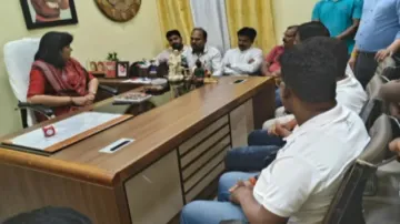 BJD leaders from Bhubaneswar Central meet BJP MP candidate Aparajita Sarangi