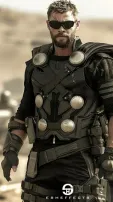 AI-Imagines Thor, Iron Man, Spider-Man In Black Outfits With Ready-To-Fight Looks