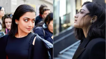 Rashmika Mandanna's latest look in black dress is head-turner; fan calls her 'rude',l