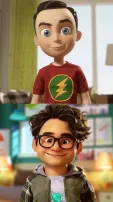 AI Imagines The Big Bang Theory Cast As Animated Characters, See Pics