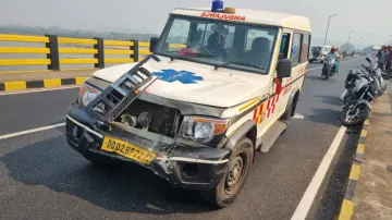 Ambulance hits bike in Boudh