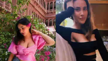 Sharma sisters Neha and Aisha flaunt well-toned curves in cut-out outfits