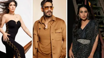 Raveena Tandon, Ajay Devgn, Karisma Kapoor