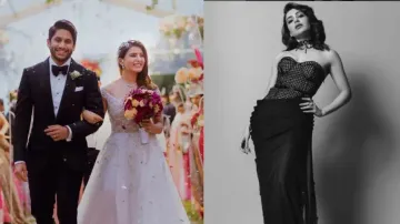 Samantha chops off her white wedding gown, turns it into black cocktail dress for award show