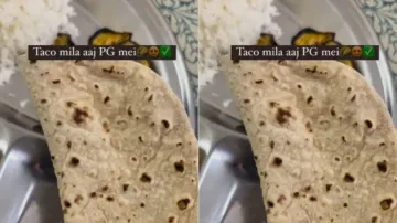 ‘Not Roti, Mexican Taco’: Girl hilariously reviews hard ‘roti’ served in PG, video goes viral