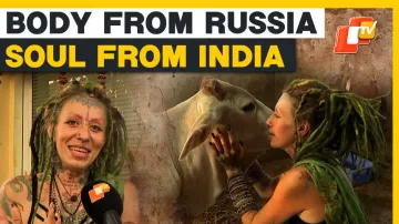 Russian Woman Embraces Indian Culture With Ganesha Tattoo On Body And ‘Go-Seva’ In Heart