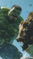 AI-Imagined Iron Man And Hulk Battle With Bear