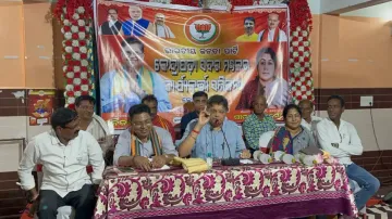BJP National VP Baijayant Panda attends party workers’ meeting in Kendrapara, discusses poll strategy