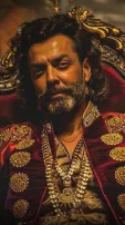 Bobby Deol As Mallikajaan, Ranbir Kapoor As Alam, Vidya Balan As Waliyah Memsaab In 'Heeramandi'