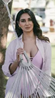 Nikita Dutta Sizzles In Sensational Purple Monokini Photoshoot - Check Pics