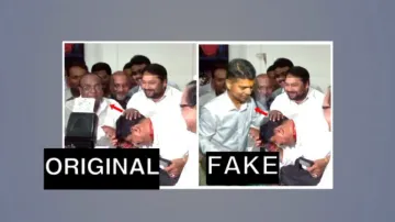 Photo of BJD leader VK Pandian blessing Ranendra Pratap Swain goes viral; Swain clarifies 