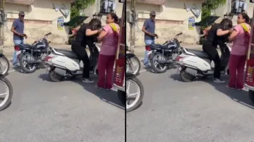 Girl brutally thrashed after getting caught by boyfriend's mother - watch