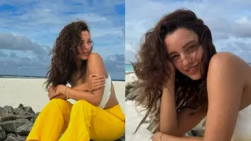 Triptii Dimri turns little ‘mermaid’ in viral video from her beach holiday – Watch