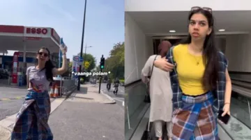 Indian girl takes over London streets in Rajinikanth style ‘Lungi’ – Watch
