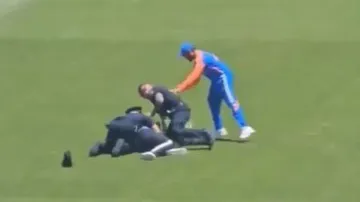 Rohit Sharma fan breaches security during T20 World Cup
