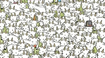 Can you find a sheep among a herd of goats in 10 secs?