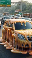 AI Imagines Indian Vehicles As Colorful Jelly Rides