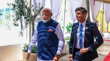PM Modi with Rishi Sunak