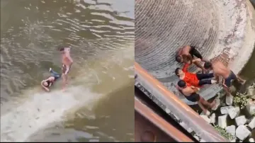 'Lovebirds' jump into river to end lives, rescued by fishermen and learn a lesson; watch