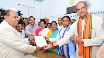 Surama Padhy files nomination of the post of Odisha Assembly Speaker
