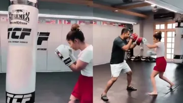 Shivangi Joshi Displays Boxing Prowess in Latest Workout Video