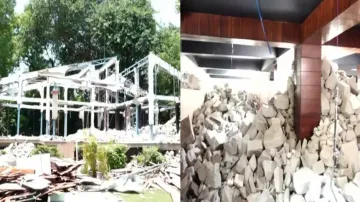 Demolition of ‘illegal’ construction at Pranab Prakash Das’ govt quarters 