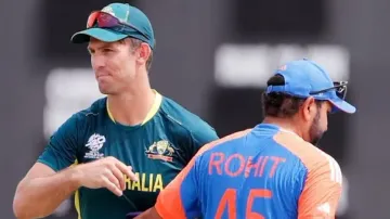 Mitchell Marsh and Rohit Sharma