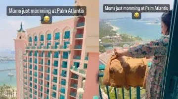 Indian woman dries clothes in Dubai’s elite ‘Atlantis’ hotel balcony; internet divided