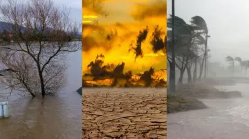 Extreme heat, sudden floods, and storms