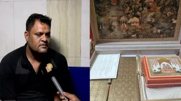 Servitor Jagannath Kar and the invitation card