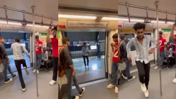 Risking life, boy dances to Ram Charan and Jr. NTR's 'Naacho Naacho' on Delhi Metro – Watch