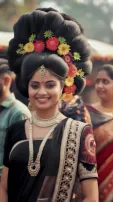 AI Imagines Vibrant Village Life Through Exceptional Hairstyles