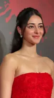 Ananya Panday Stuns In Fiery Red Dress Photoshoot