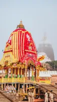 Captivating Views Of Chariots Of Lord Jagannath And His Sibling Deities On The 'Bada Danda'