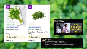 ‘Paisa do Dhaniya lo’; Dhaniya at Rs 130 on online grocery platform sparks hilarious reactions on so