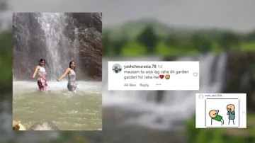 Elegant dance of two girls under a waterfall to SRK and Karisma’s 'Koi Ladki Hai' goes viral-Watch 